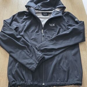 Mountain Hardware Women's Lightweight Hooded Jacket sz L‎ Black